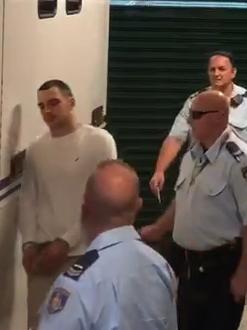 Mathew Flame is being questioned by police. Picture: Toby Zerna