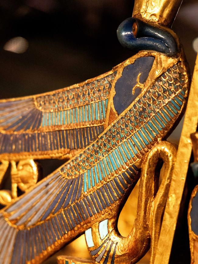 Ceremonial throne of Tutankhamun.