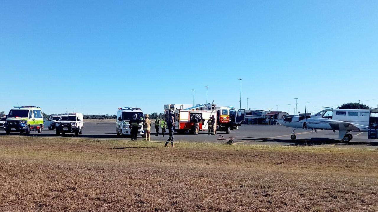 A plane was forced to land at Emerald Airport. Picture: Central Highlands Regional Council