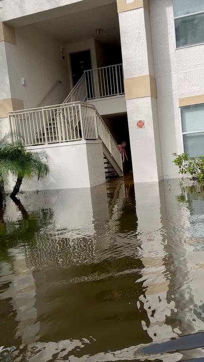 Man discovers his apartment is under water following Hurricane Milton