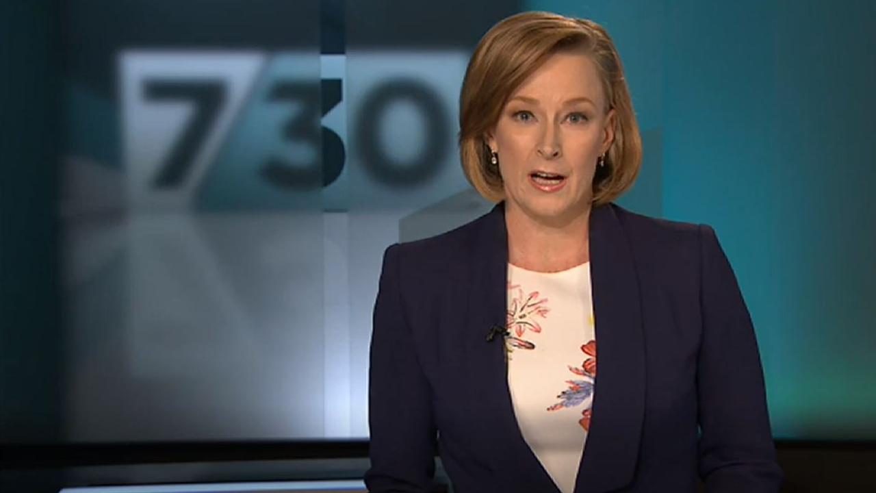 Leigh Sales announcing Bob Hawke's death.