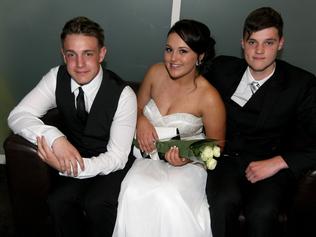 L to R: Zaine Paget, Emily Triffett and Daniel Bowerman at the Rokeby High School formal held at Best Western Hotel on Thursday 4 December Pic: Carolyn Docking