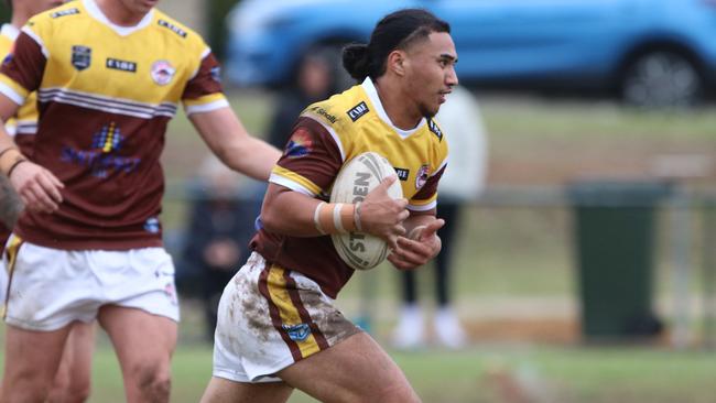 Sean Pokia crossed twice for Cambridge Park in round seven against Glenmore Park. Picture: Warren Gannon Photography.