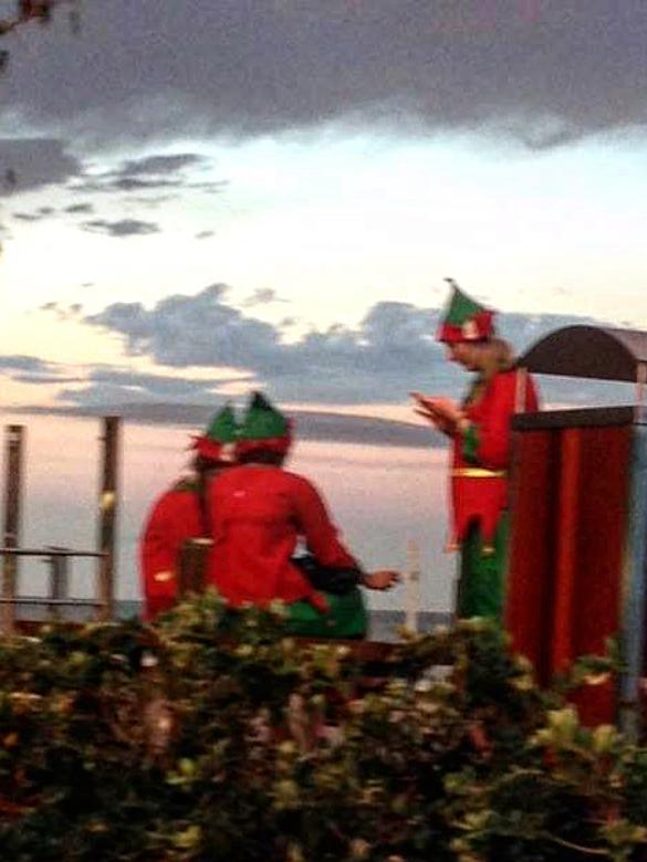 Elves having a smoke break. Photo: Supplied.