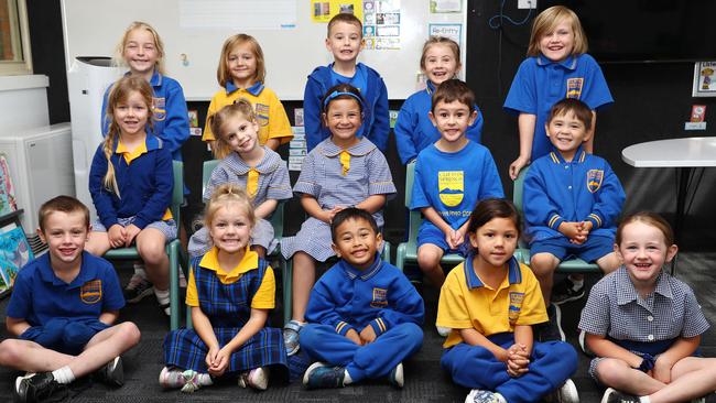 Clifton Springs Primary School Prep W front Fletcher Robin, Elvie Rayment, Xamyel Sunga, Asia Alder and Violet Lee. Middle Penelope Hipkiss, Evelyn Boyd, Alessia Cambareri, Jay Brown and Miguel Turner. Back Payton Cooper, River Addison, William Hammond, Elliann Hall and Bailey Keeble. Picture: Alison Wynd