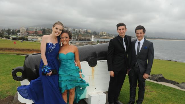 St Patrick’s College, Campbelltown year 12 students celebrating their formal in Wollongong in 2012.