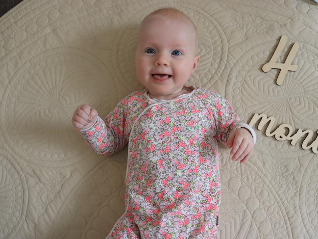 Ruby Brown, four months old. Loves interacting, gives kisses freely.