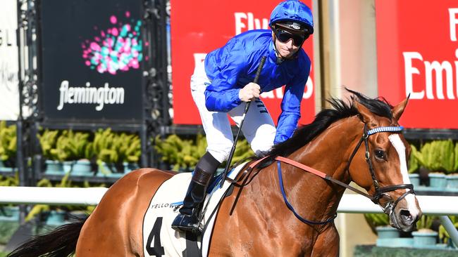 James McDonald riding Hartnell to victory in the Turnbull Stakes.