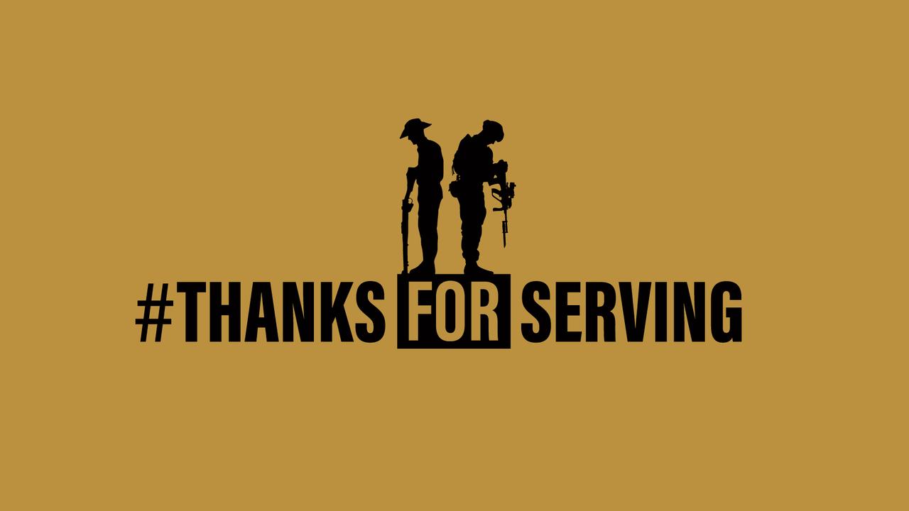 Thanks for Serving acknowledges the service of our veterans past and present