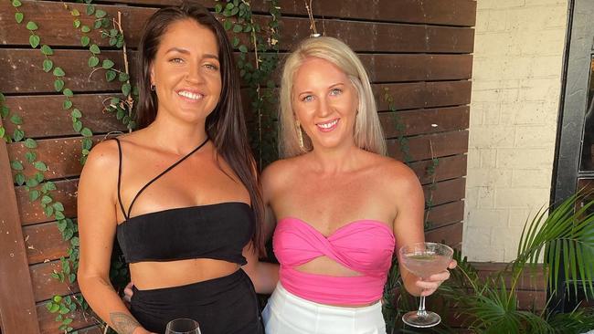 Port Douglas woman Shanti Wren, 27, (left) and friend Krystie Freyling, who has given a heartfelt tribute following Ms Wren’s tragic death on Wednesday night. Photo: Facebook..