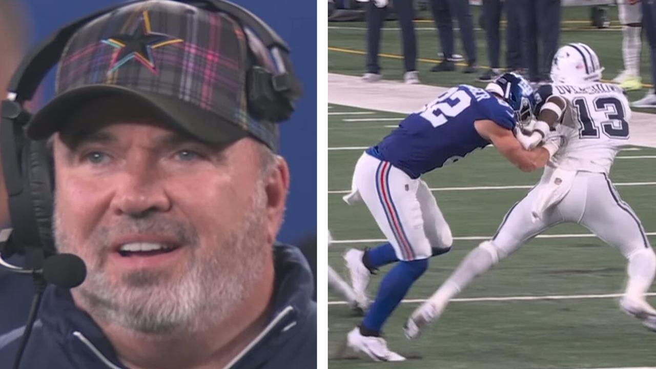 Everyone was left gobsmacked when an incorrect facemask call was made against New York Giant Daniel Bellinger in their Thursday Night Football clash with the Dallas Cowboys.