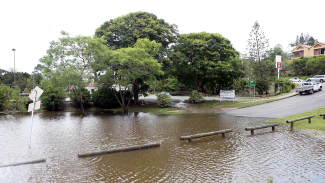 The 2013 January flood waters at the Toowong Bowls Club, which flooded badly in February and in 2011 as well.