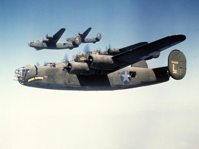 The B-24 was built for World War II combat.