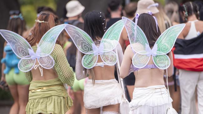 Festival-goers at the Knockout Festival at Sydney Olympic Park. Picture: NewsWire / Jeremy Piper