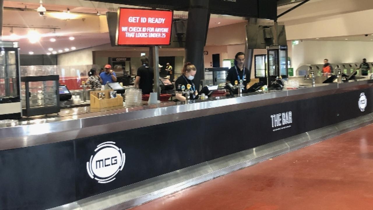 The Trumble bar at the MCG.