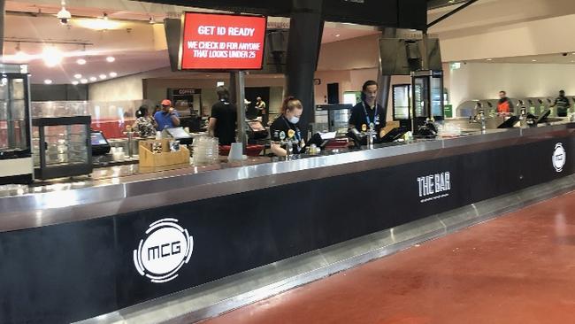 The Trumble bar at the MCG.