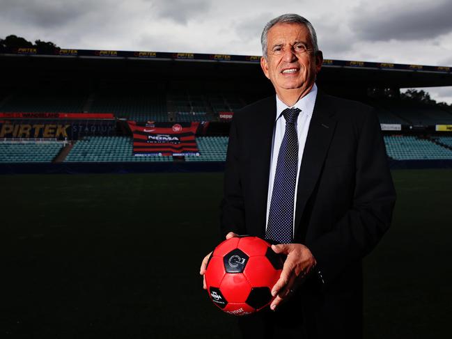 Paul Lederer, owner of the Western Sydney Wanderers, at Pirtek Stadium, Parramatta. pic mark evans