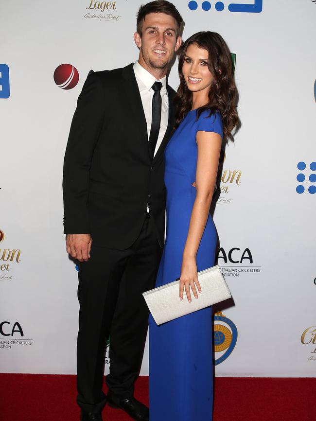 Mitchell Marsh and Isabelle Platt.