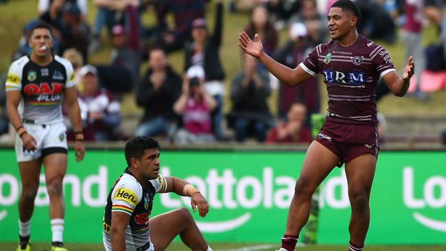 Manly were well on top for 70 minutes. Photo by Matt Blyth/Getty Images.