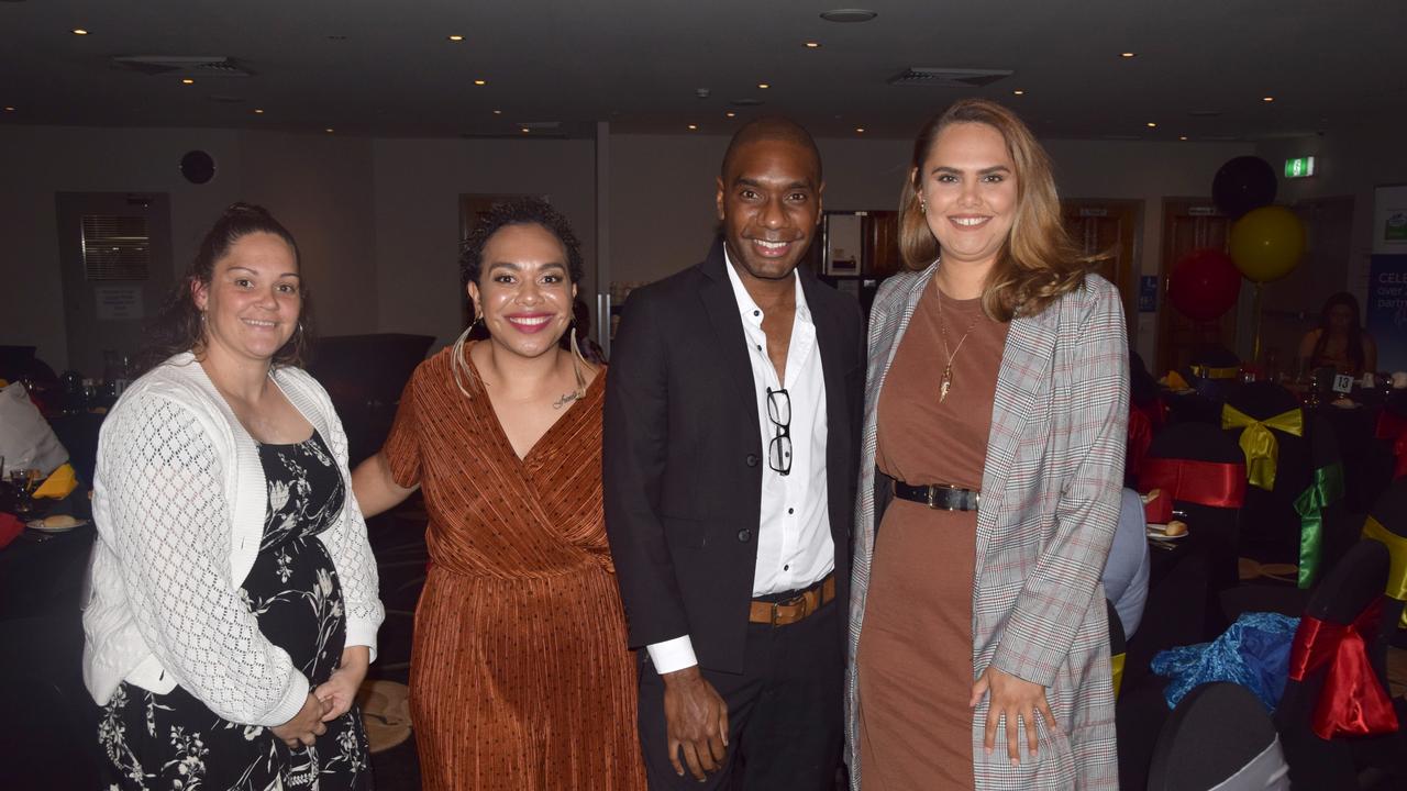 Rockhampton NAIDOC Ball 2021: Sasha Bowtell, Tori Warkill, Nathias Warkill and Tyler Malone