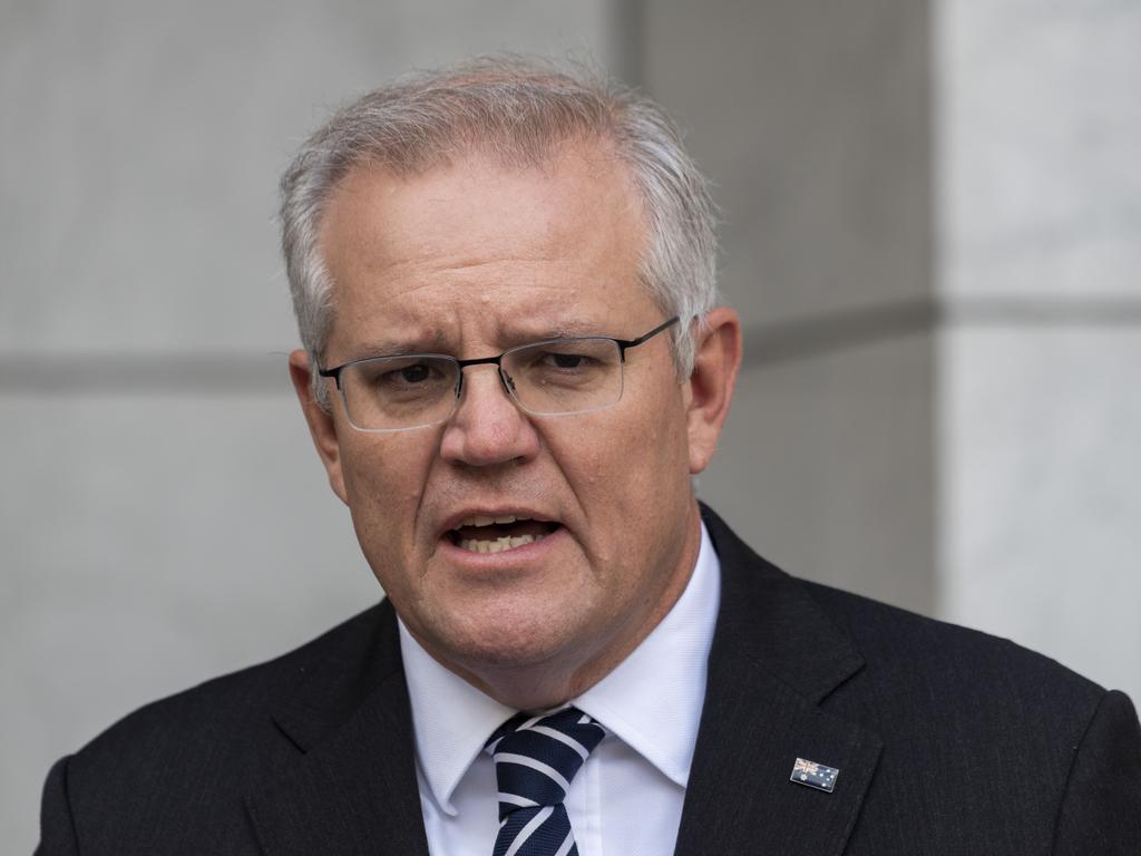 Scott Morrison wants to avoid ‘argy bargy’ with the states over Australia’s vaccine rollout. Picture: NCA NewsWire/Martin Ollman