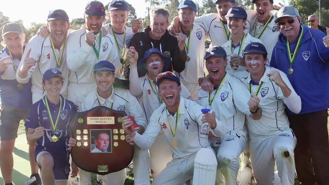 FTGDCA: Ferntree Gully celebrates its 2023-24 Norm Reeves Shield grand final win