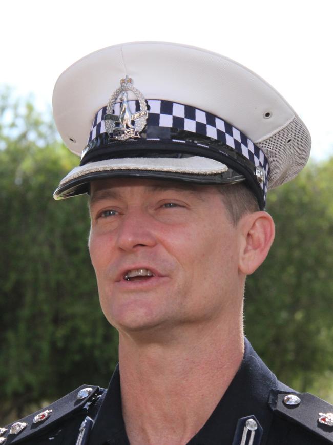 Northern Territory Police Southern Commander James Gray-Spence. Picture: Gera Kazakov