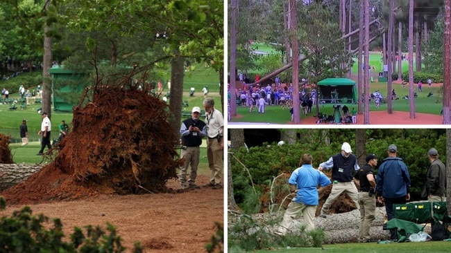 Trees fell over at The Masters.