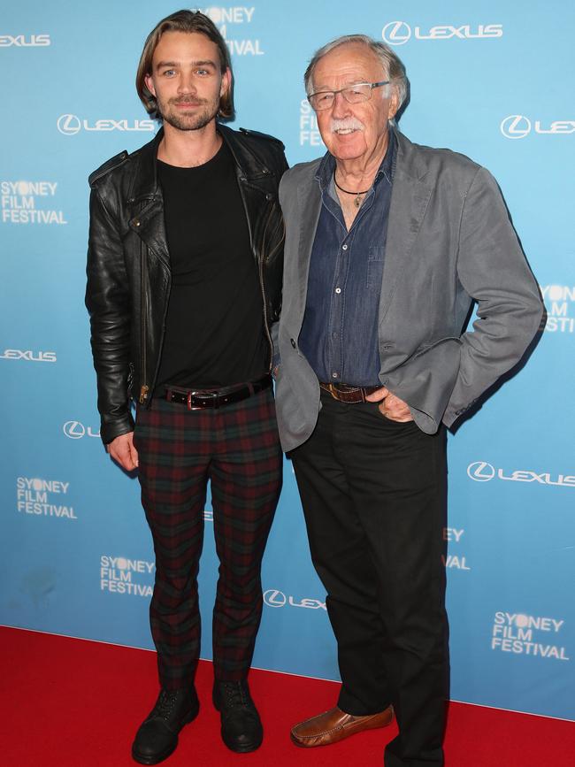 Serge Negus and George Negus pictured at the opening night of the 2017 Sydney Film Festival held at the State Theatre. Picture: Richard Dobson