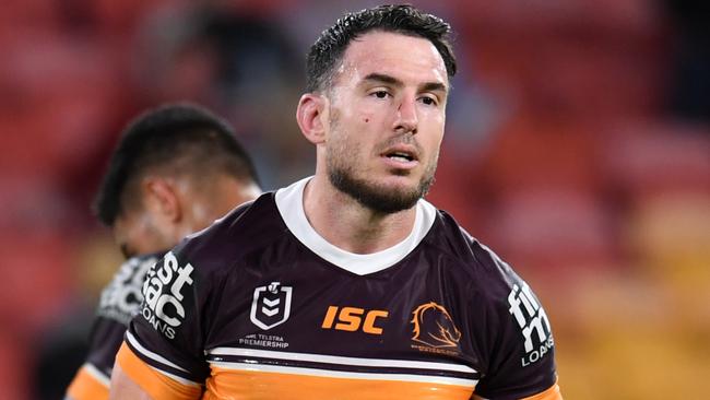 Darius Boyd of the Broncos is seen after losing the Round 7 NRL match between the Brisbane Broncos and the Gold Coast Titans at Suncorp Stadium in Brisbane, Saturday, June 27, 2020. (AAP Image/Dan Peled) NO ARCHIVING, EDITORIAL USE ONLY