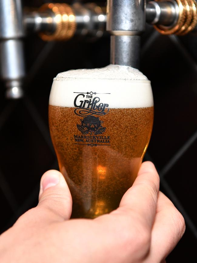 The Grifter Brewing Co in Marrickville. Picture: AAP Image/Joel Carrett