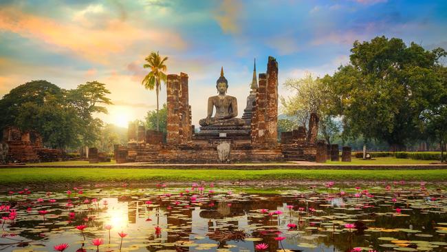 Wat Mahathat Temple in Sukhothai Historical Park.