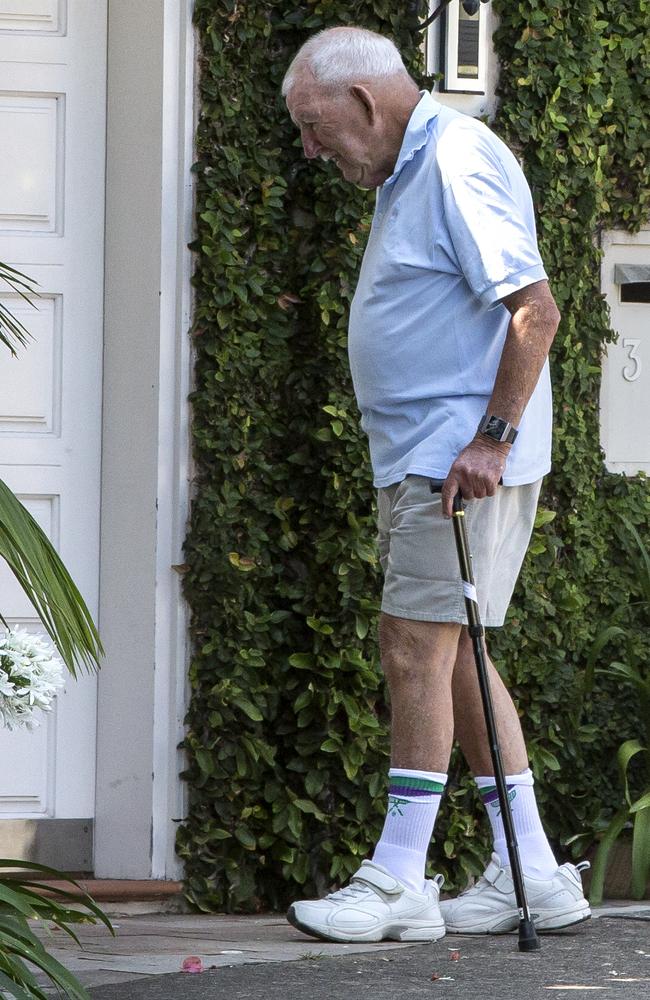 Ron Brierley at his Point Piper home. Picture: Damian Shaw