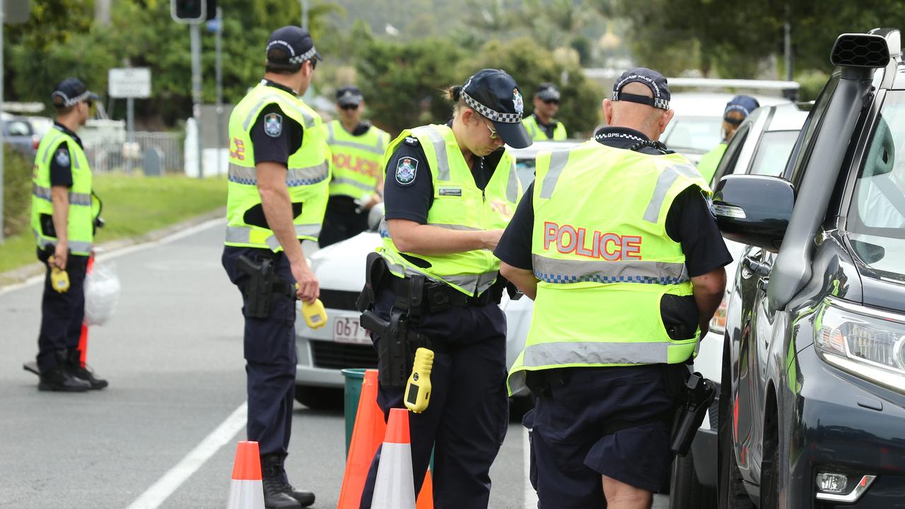 Police conduct an RBT operation.