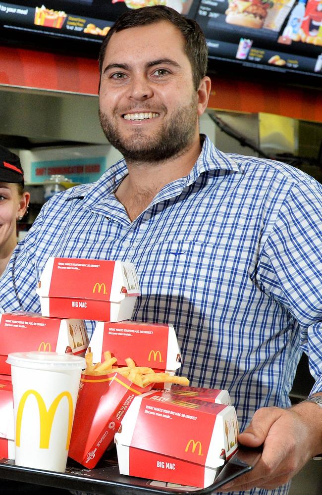 McDonald’s Yamanto, Ripley, and Riverlink general manager Chris Kimmorley. Picture: Rob Williams