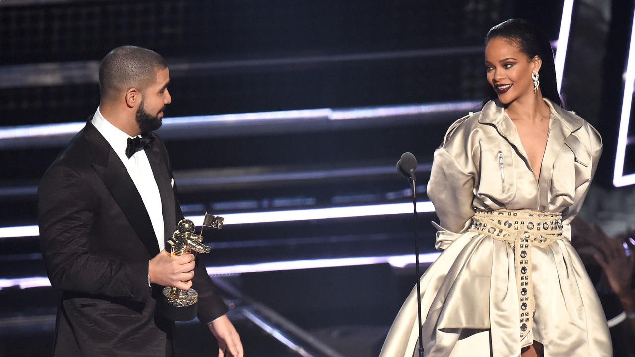 Drake’s famous exes include Rihanna. Picture: Michael Loccisano/Getty Images