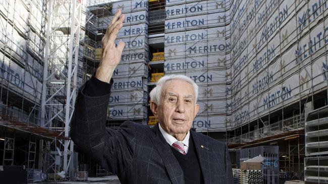 Harry Triguboff blames delays in council approvals for his lower volume of construction. Picture: Hollie Adams