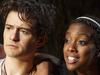 Condola Rashad and Orlando Bloom in Broadway's Romeo and Juliet