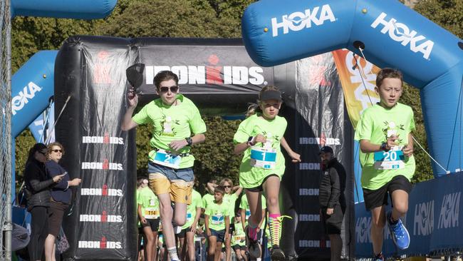 IRONKIDS Tasmania race start at PW1. Picture: Chris Kidd