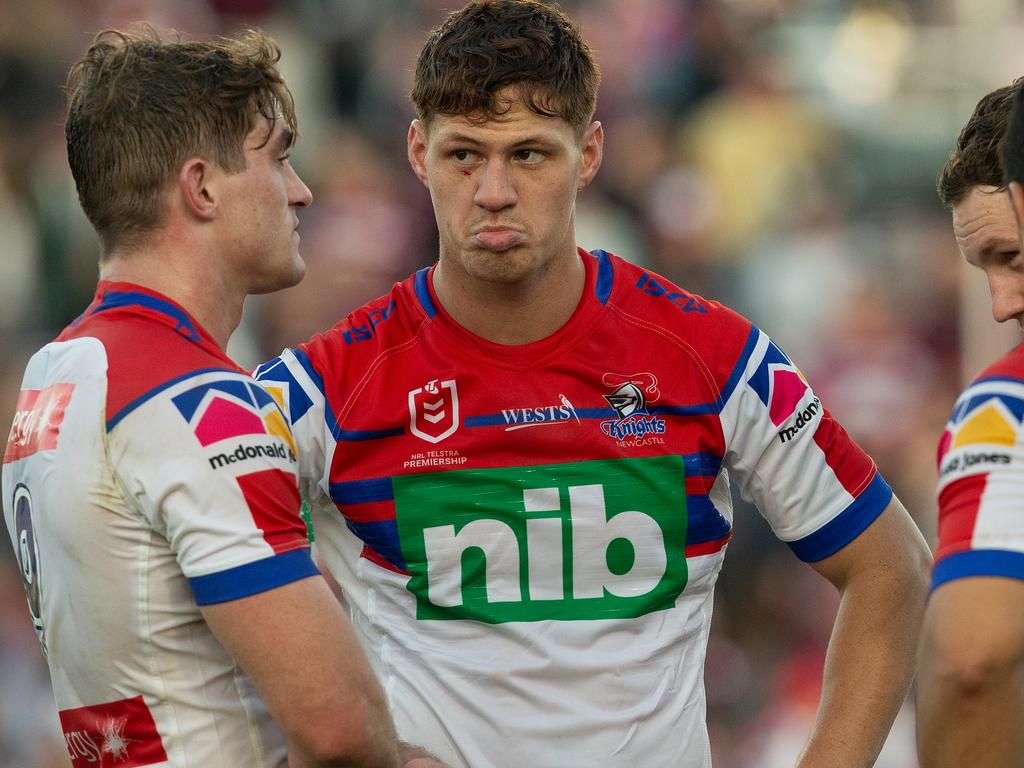 Kalyn Ponga could miss the Origin opener for Queensland due to his ongoing groin injury. Picture: AAP Image/Steve Christo.