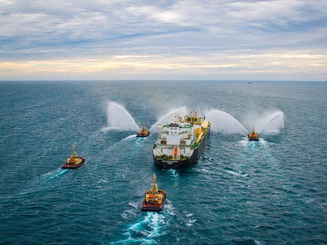 Chevron's massive Gorgon LNG plant on Barrow Island. First shipment of LNG from the Gorgon Project departed Barrow Island off the North West coast of Western Australia.