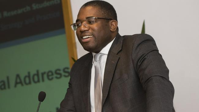 UK shadow foreign secretary David Lammy.