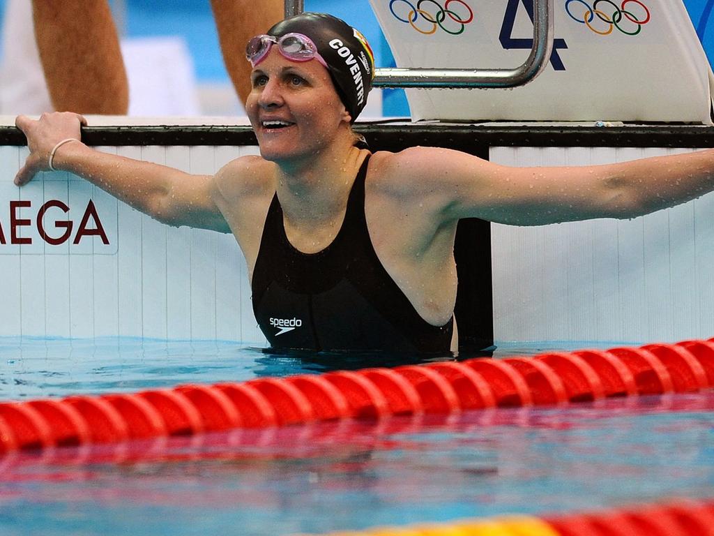 Kirsty Coventry won seven medals, including two gold, in Olympic swimming. Picture: Martin Bureau / AFP