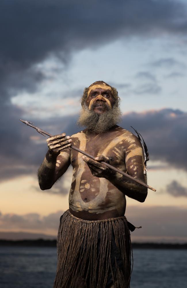 Fred Deeral, Waymburr Warra traditional owner in Cooktown prepare for the 2020 Festival to celebrate the 250th anniversary of the landing of James Cook and the handing Cook the tip of a broken spear as a point of reconciliation in 1770. Picture: Marc McCormack