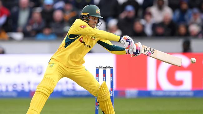 Alex Carey topscored for Australia. Picture: Stu Forster/Getty Images