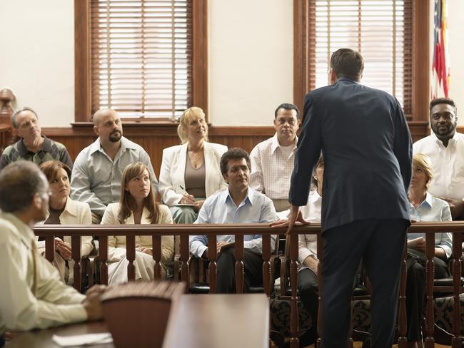 generic Attorney Speaking to Jury - thinkstock