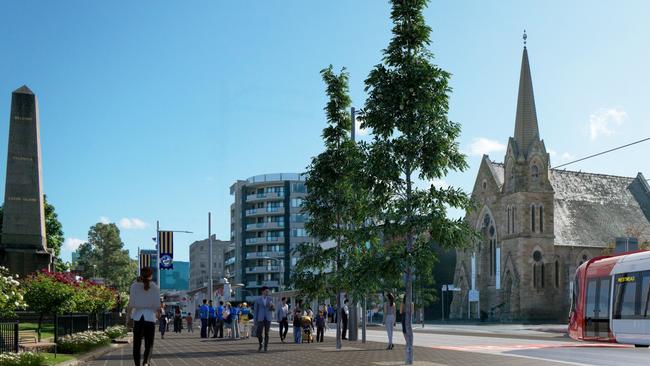 Prince Alfred Square at Parramatta will be one of the closest stops to Bankwest Stadium.