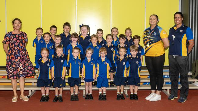 St Annes Catholic Primary School Prep G Back Row: Jaxson Sarich, Bentley Bovey, Max Sedgman, Harper Owens, Joe Sammut, Phoebe Walsh, Aliya Rebetzke Middle Row: Ameliyah Goette, Benny Pickens, Rubie Groenewold, Aylah Bircham, Scout Manz, Chet Richards, Jasper Hobson Front Row: Mrs Shona Gibson, Zoe Davison, Hamish Martin, Blake Ernst, Mia Swindells, Henry Curr, Ryan Keating, James McIntosh, Miss Breanna Mifsud, Mrs Samara Wojeski Picture: Michaela Harlow