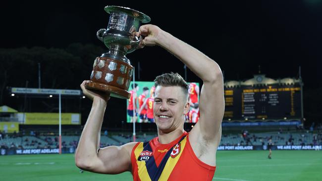 South Australia captain Jack Hayes is training with St Kilda. Picture: David Mariuz