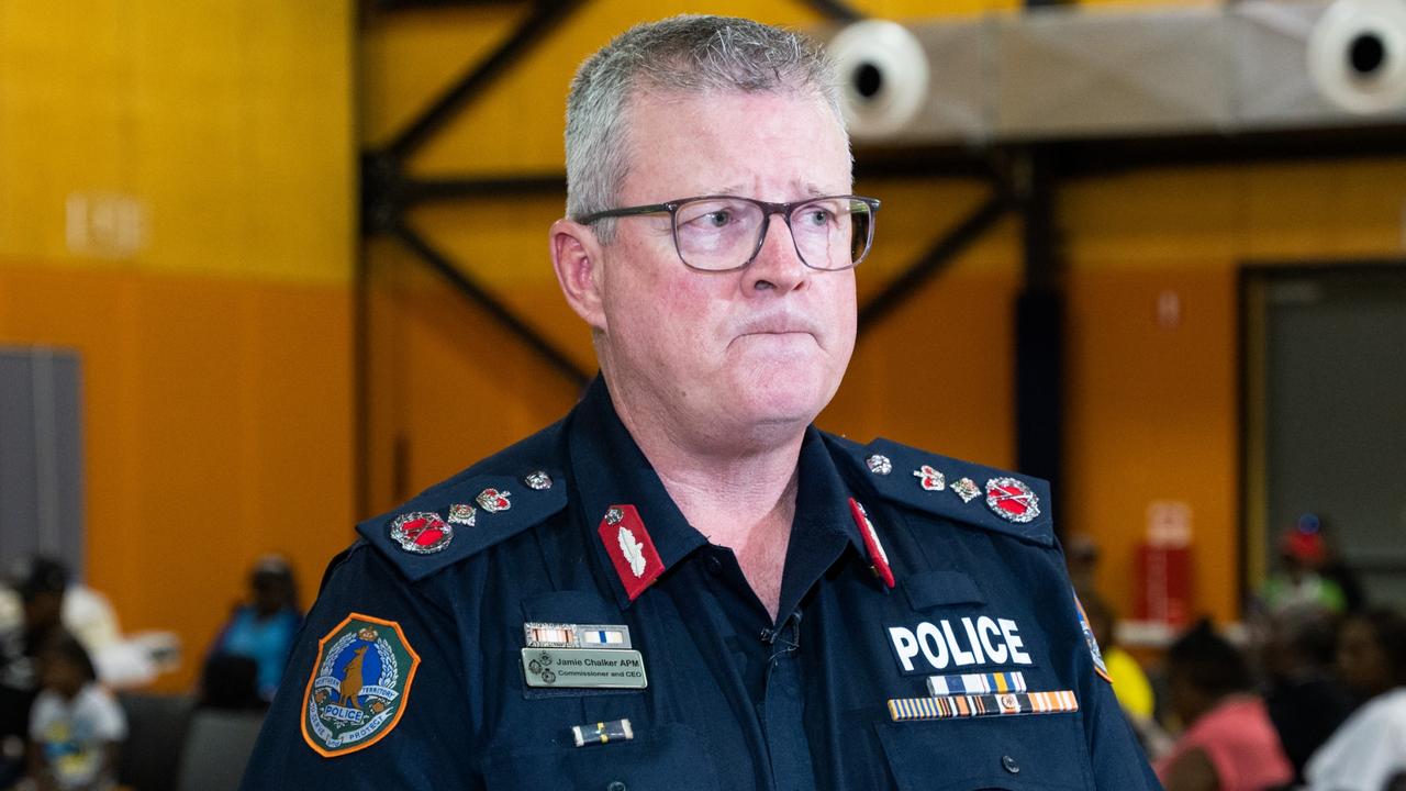 Jamie Chalker’s tenure NT Police Commissioner has ended after a settlement was reached between him and the government. Picture: Pema Tamang